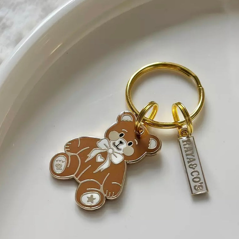 Amour de Petit Ours Brun – Personalized Brass Dog ID Tag