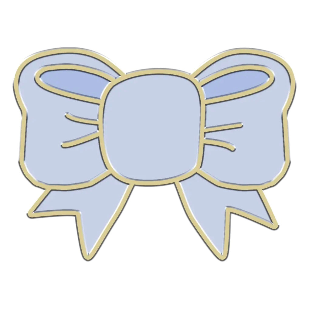 Collar charm Bow blue