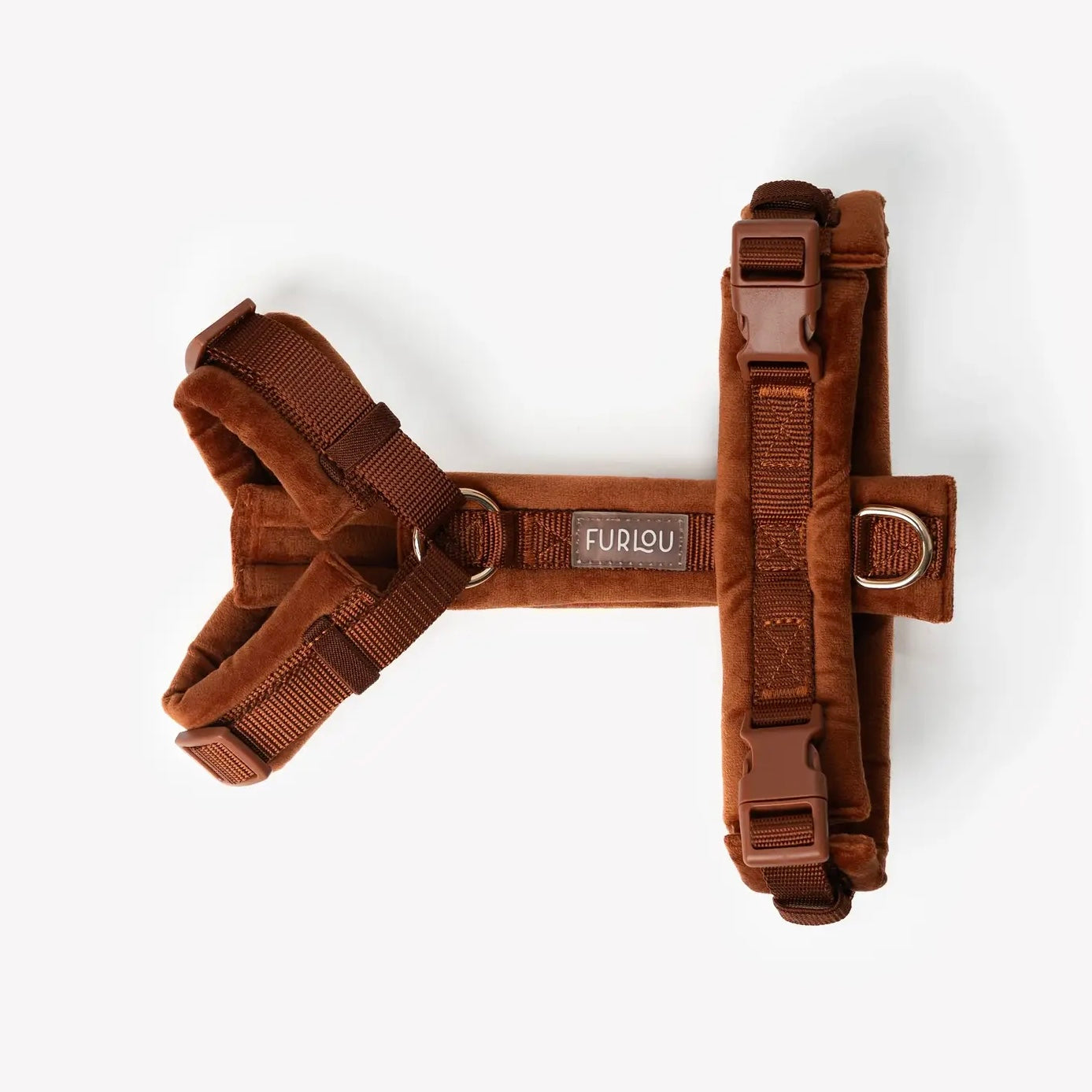 Velvet Dog Harness clay