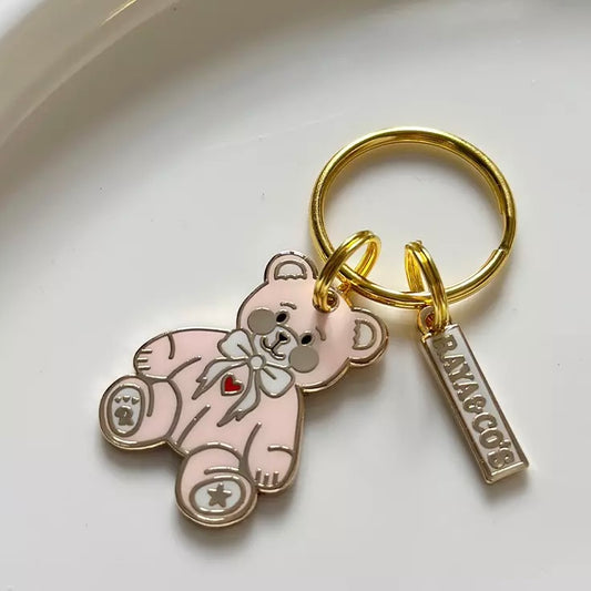 Amour de Petit Ours Rose – Personalized Brass Dog ID Tag (Limited Edition)