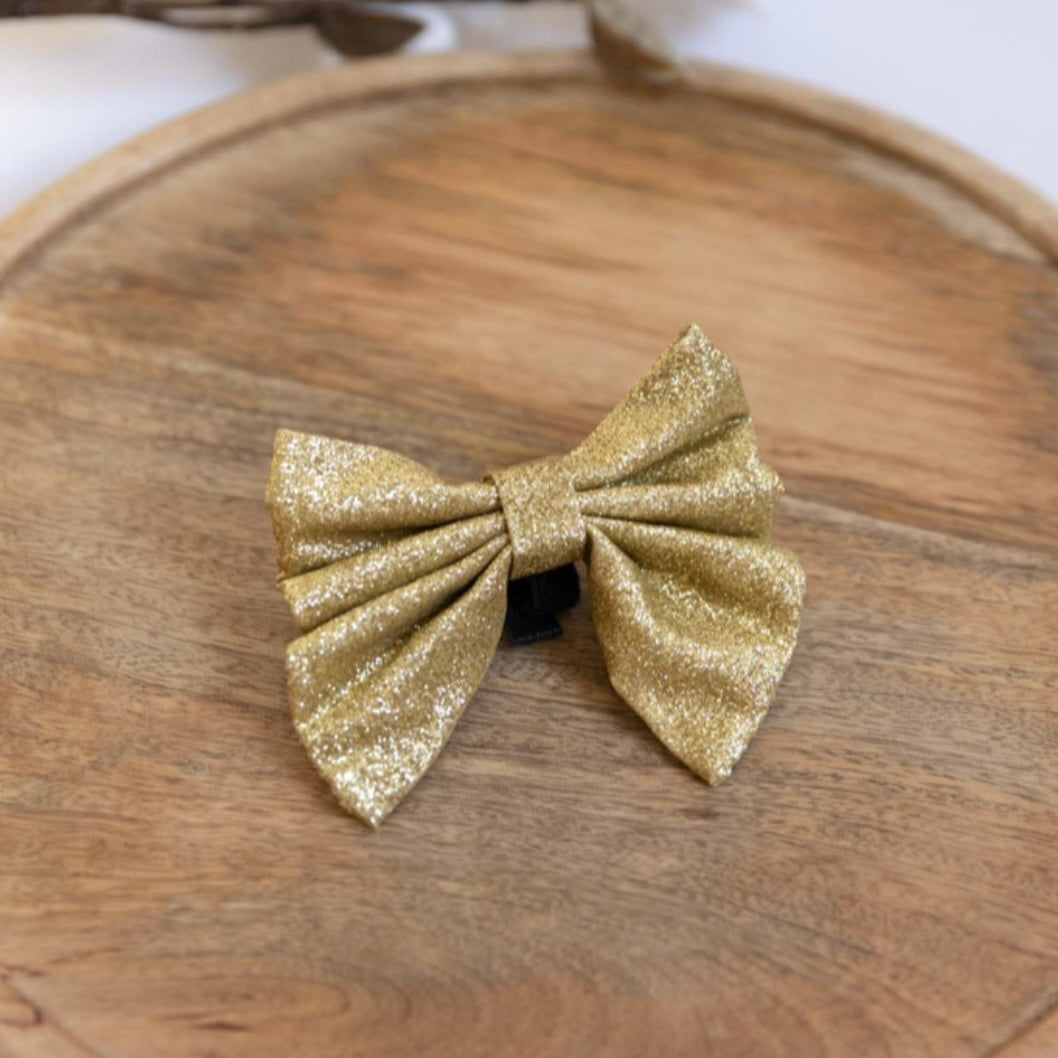 Dog Bow-Tie Golden glitter