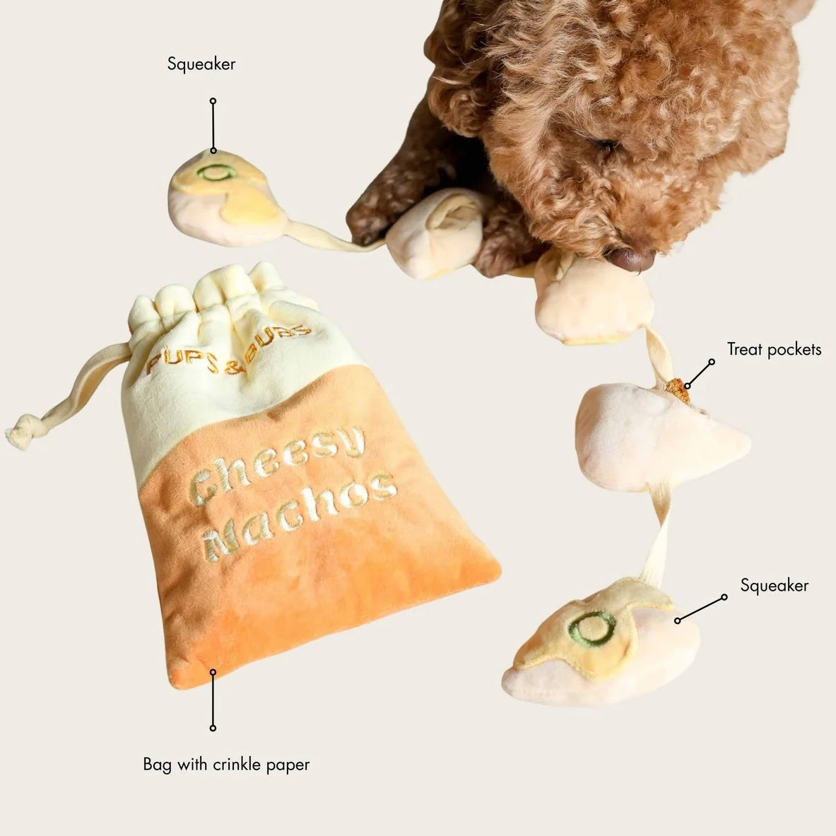 Cheesy Nachos Nosework Toy