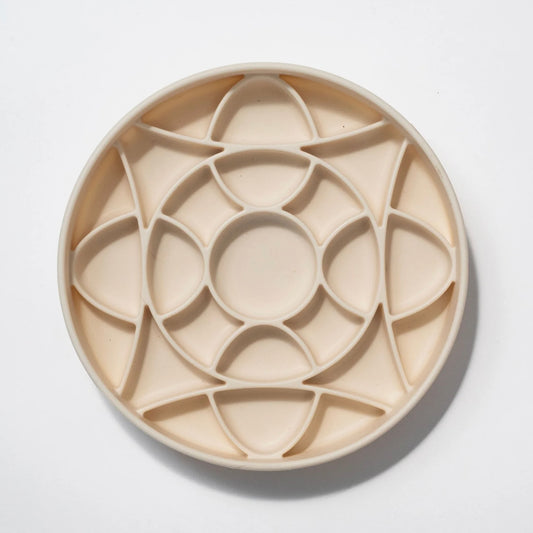 circulo slow feeder bowl - buttercream