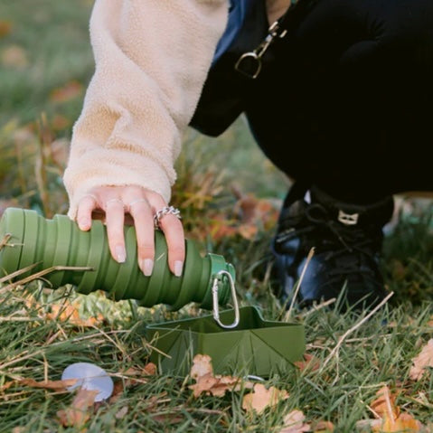 Foldable Travel Bowl - Khaki