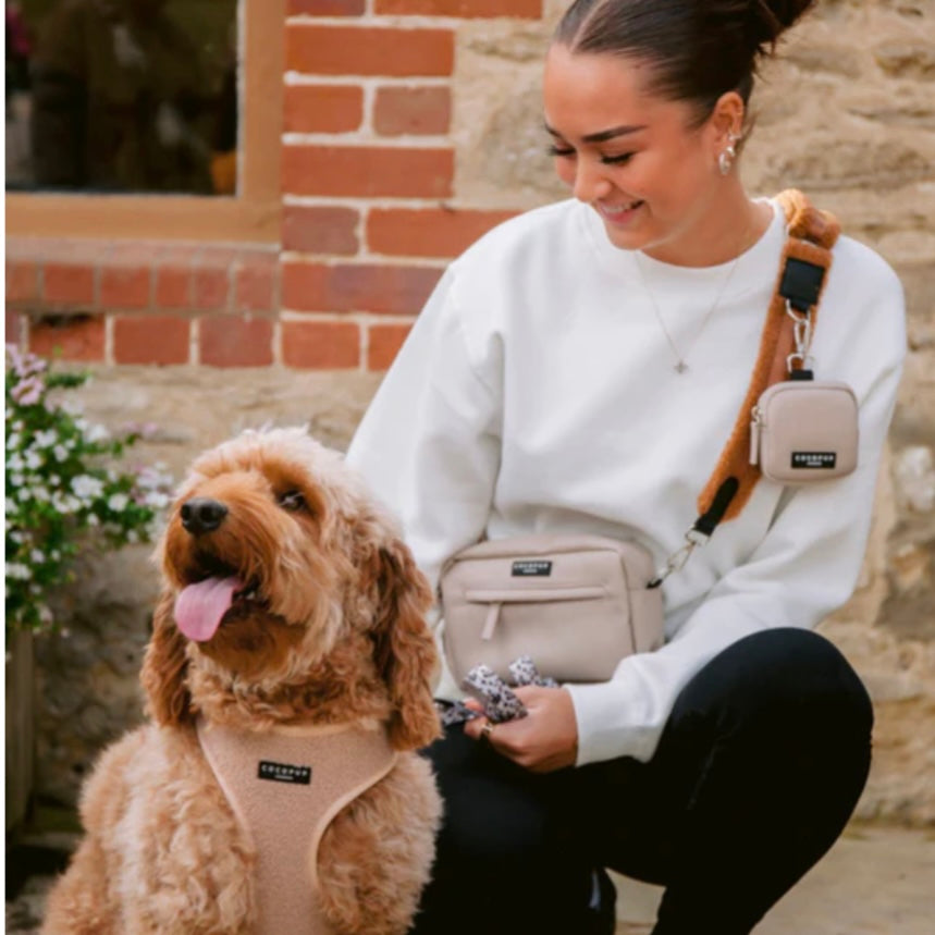 Dog Walking Bag - Caramel Latte