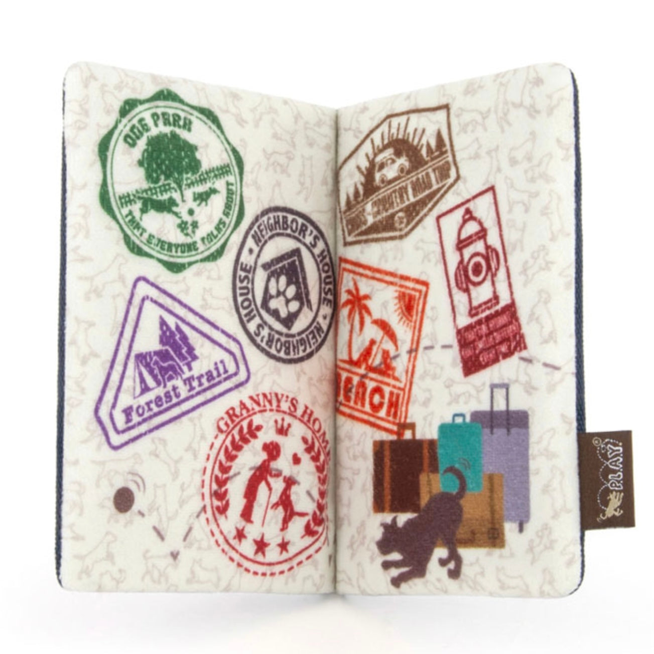 Pupster Passport plush toy D O G E S T