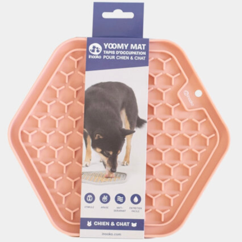 Yoomy Mat Lick mat for dogs Dusty pink